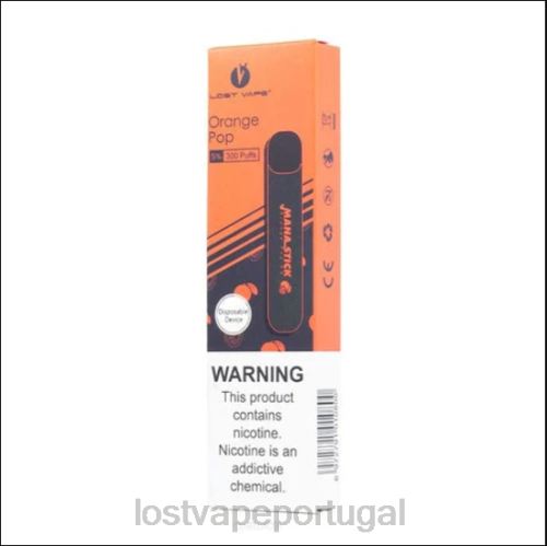 Lost Vape Review Portugal - Lost Vape Mana bastão descartável | 300 baforadas | 1,2ml XLTF2523 refrigerante de laranja 5%