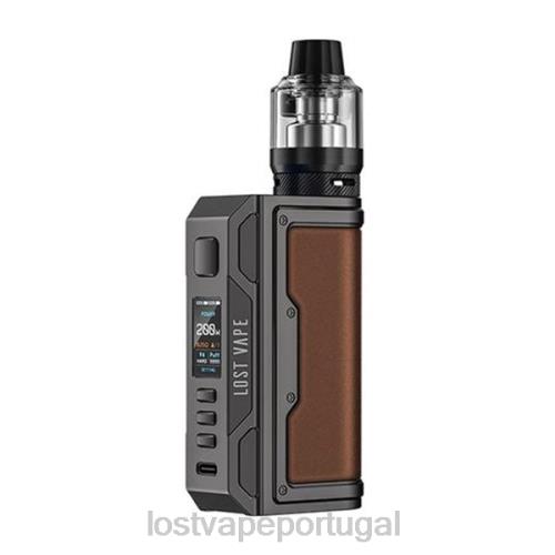 Lost Vape Review Portugal - Lost Vape Thelema kit quest 200w XLTF2143 metal/couro