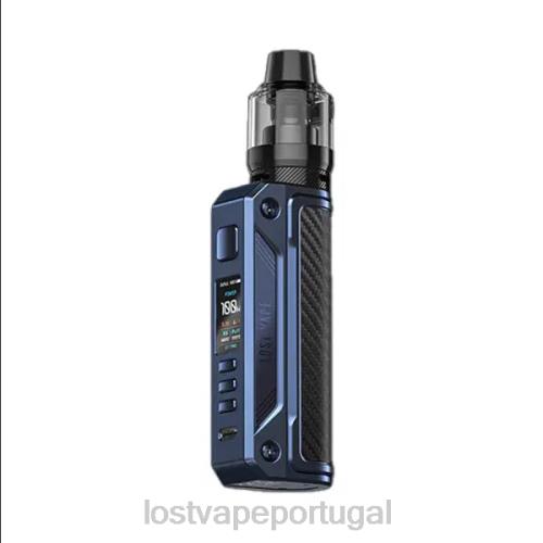 Lost Vape Review Portugal - Lost Vape Thelema kit solo 100w XLTF2173 azul serra/fibra de carbono