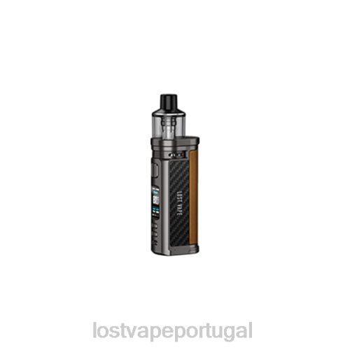 Lost Vape Review Portugal - Lost Vape Centaurus mod pod q80 XLTF2323 madeira de teca metálica